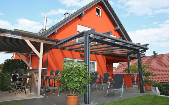 Terrassendächer Bretzenacker Außenansicht