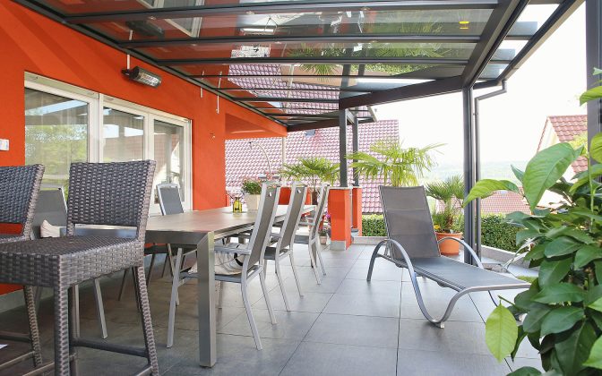 Terrassendach Bretzenacker Innenansicht