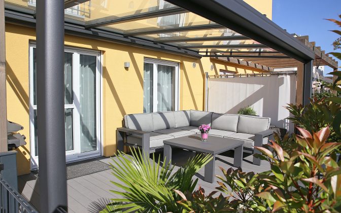 Terrassendächer Höfen Außenansicht