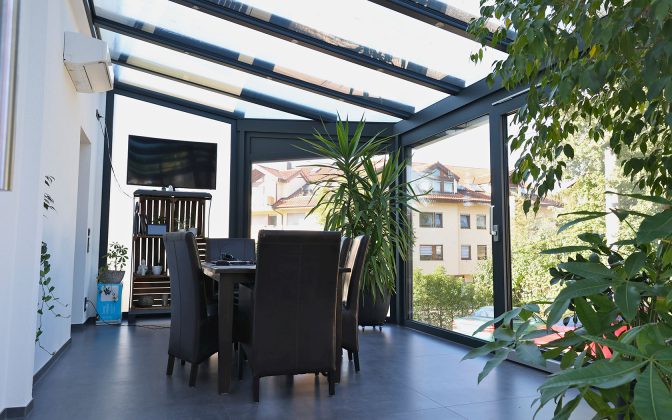 Wohnwintergarten in Winnenden Innenansicht